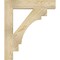 Ekena Millwork Merced Block Rough Sawn Bracket, Douglas Fir, 4"W x 24"D x 28"H BKT04X24X28MRC05RDF - alternate 3